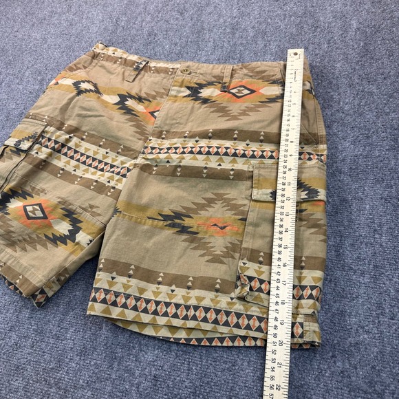 Lucky Brand Classic 9" Multi Southwest Print Cargo Shorts Men's 36 Aztec Pockets - Picture 11 of 15
